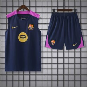 Barcelona 2025-26 Blue and Pink Vest Training Kit
