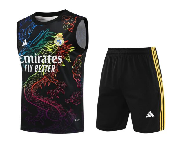 Real Madrid 2024-25 Black Dragon Vest Training Kit