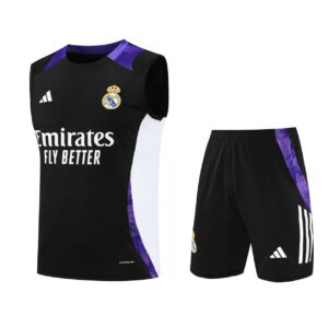 Real Madrid 2024-25 Black Purple Vest Training Kit