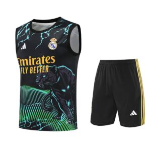 Real Madrid 2024-25 Green Panther Vest Training Kit