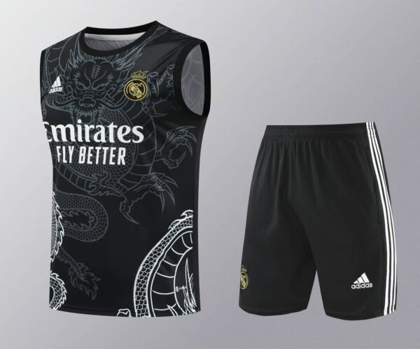 Real Madrid 2024-25 Grey Dragon Vest Training Kit