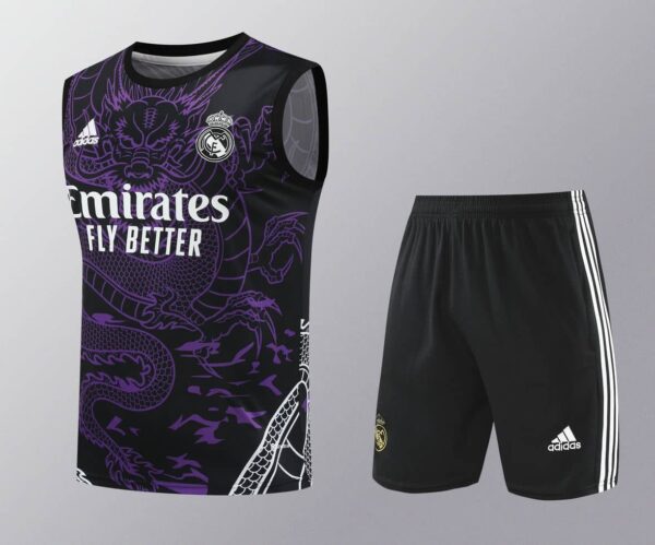 Real Madrid 2024-25 Purple Dragon Vest Training Kit