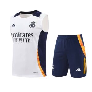 Real Madrid 2024-25 White Vest Training Kit