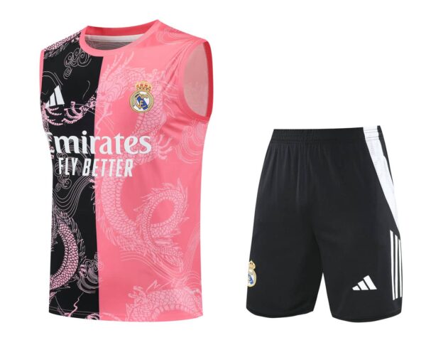 Real Madrid 2025-26 Pink Dragon Vest Training Kit