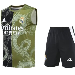 Real Madrid 2025-26 Green Dragon Vest Training Kit