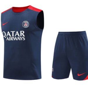 PSG 2024-25 Navy Red Vest Training Kit