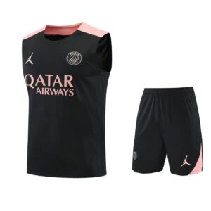 PSG 2025-26 Black Pink Vest Training Kit