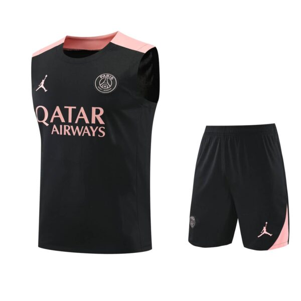PSG 2025-26 Black Pink Vest Training Kit