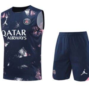 PSG Jordan 2024-25 Navy Pink (Pattern Edition) Vest Training Kit