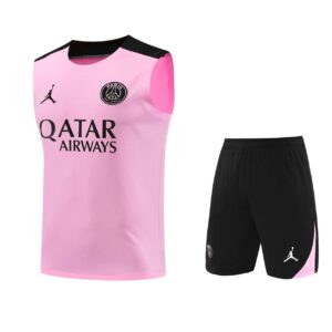 PSG Jordan 2024-25 Pink Black Vest Training Kit