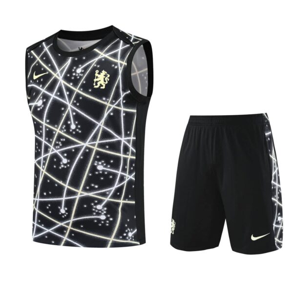 Chelsea 2025-26 Black Galaxy Vest Training Kit