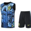 Brazil 2025-26 Blue Jesus Graphic Vest Training Kit