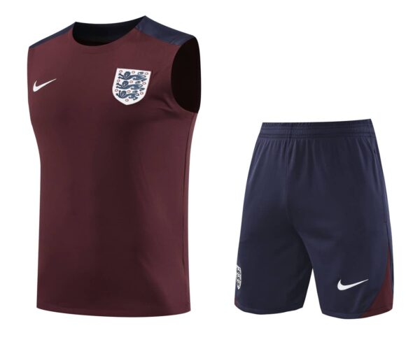 England 2024-25 Maroon Navy Vest Training Kit