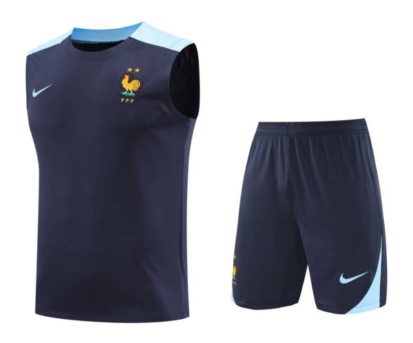 France 2025-26 Blue and Light Blue Vest Training Kit
