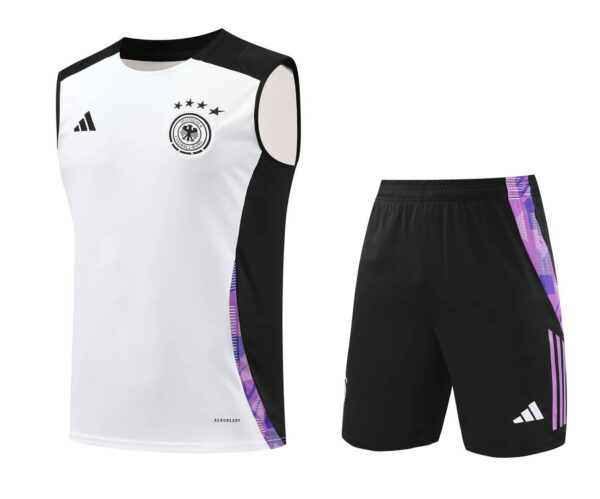 Germany 2025-26 White and Purple Vest Training Kit