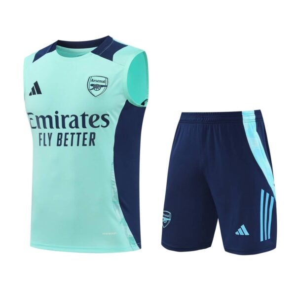 Arsenal 2024-25 Mint Green Vest Training Kit