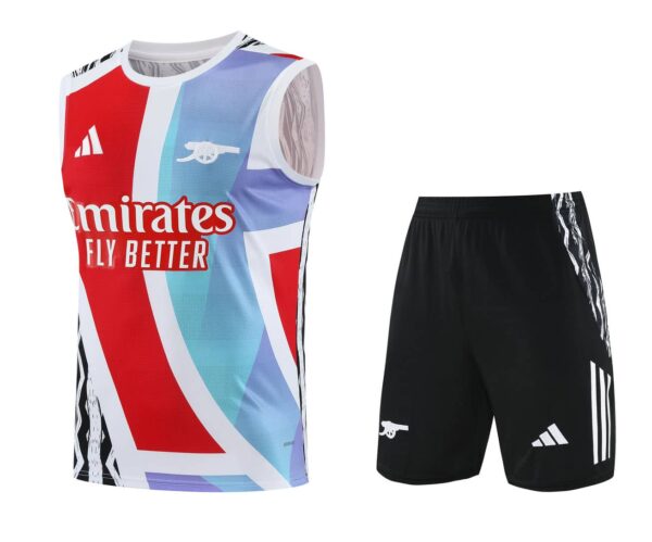 Arsenal 2025-26 Red Blue White (Pattern Edition) Vest Training Kit