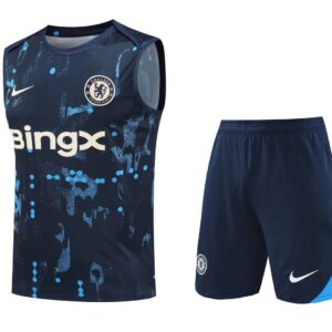 Chelsea 2024-25 Navy Pattern Vest Training Kit