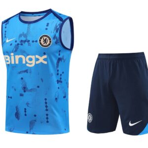 Chelsea 2024-25 Sky Blue Pattern Vest Training Kit