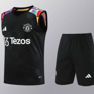 Manchester United 2024-25 Black Rainbow Vest Training Kit