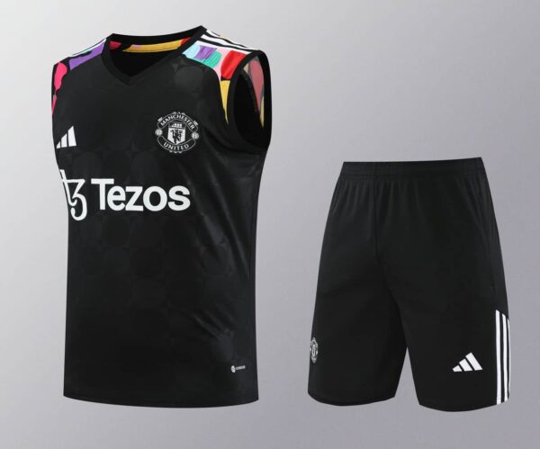 Manchester United 2024-25 Black Rainbow Vest Training Kit