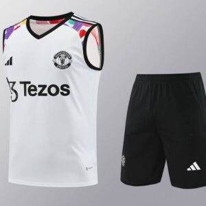 Manchester United 2024-25 White Rainbow Vest Training Kit