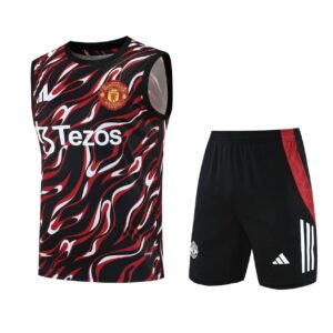 Manchester United 2025-26 Black Flame Vest Training Kit