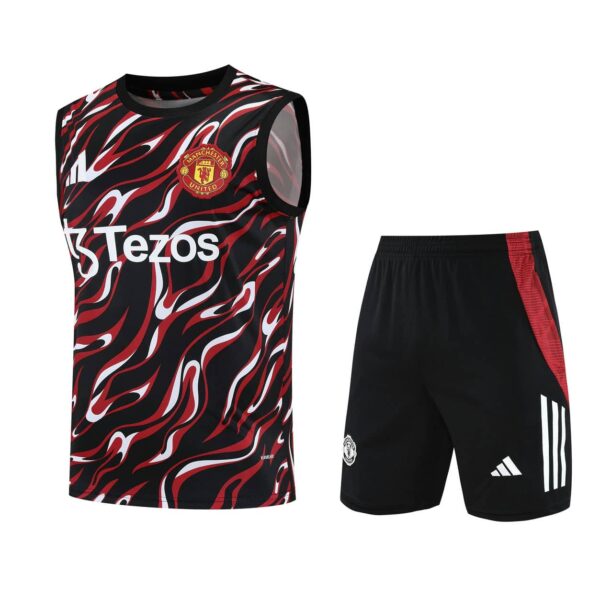 Manchester United 2025-26 Black Flame Vest Training Kit