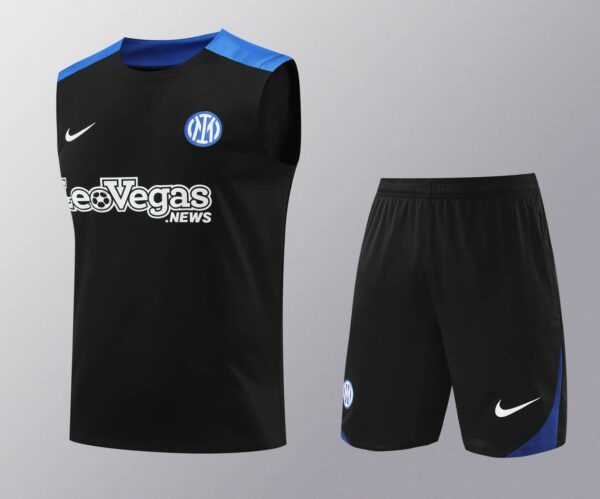 Inter Milan 2024-25 Black Vest Training Kit