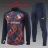 Marseille 2024-25 Royal Blue (Camo Edition) Half Zip Long Sleeve Kids Training Kit