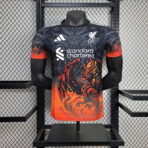 Liverpool 2025-26 Black Flame Phoenix Special Edition Jersey Player Version