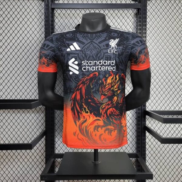 Liverpool 2025-26 Black Flame Phoenix Special Edition Jersey Player Version