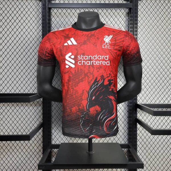Liverpool 2025-26 Black & Red Fury Phoenix Special Edition Jersey Player Version