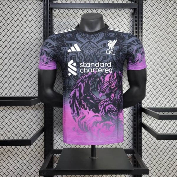 Liverpool 2025-26 Purple Flame Phoenix Special Edition Jersey Player Version