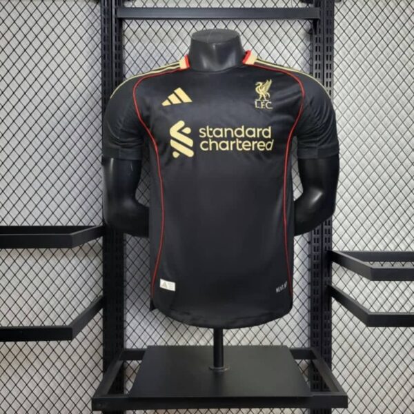 Liverpool 2025-26 Second Away Jersey Player Version