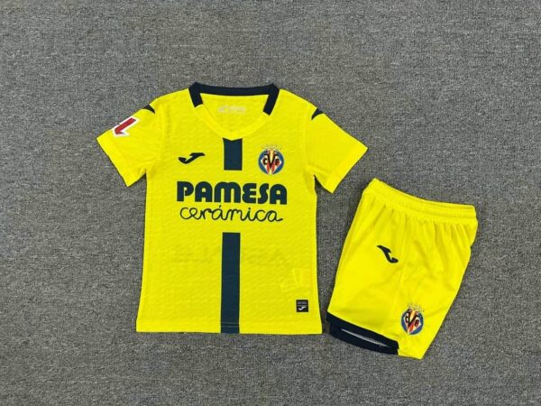 Villarreal 2025-26 Home Kids Kit