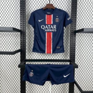 Paris Saint-Germain 2024-25 Home Kids Kit (with Stars)