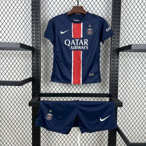 Paris Saint-Germain 2024-25 Home Kids Kit (with Stars)
