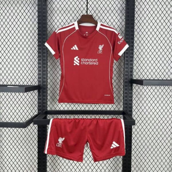 Liverpool 2025-26 Home Kids Kit