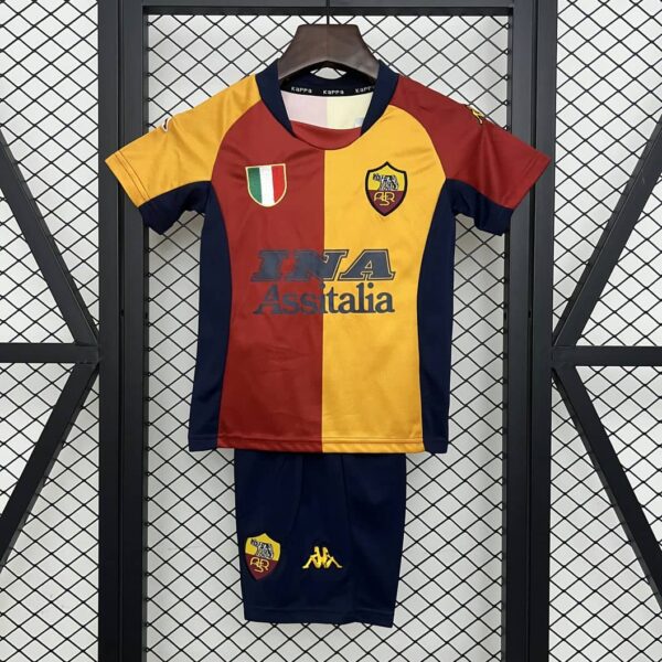 AS Roma 2001-02 Home Kids Kit