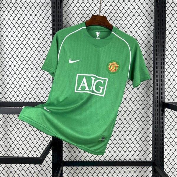 Manchester United 2007-08 Green Goalkeeper Retro Jersey