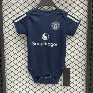Manchester United 2024-25 Dark Blue Away Baby Jersey