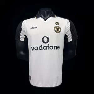 Manchester United 2001-02 100th Anniversary Edition White Retro Jersey