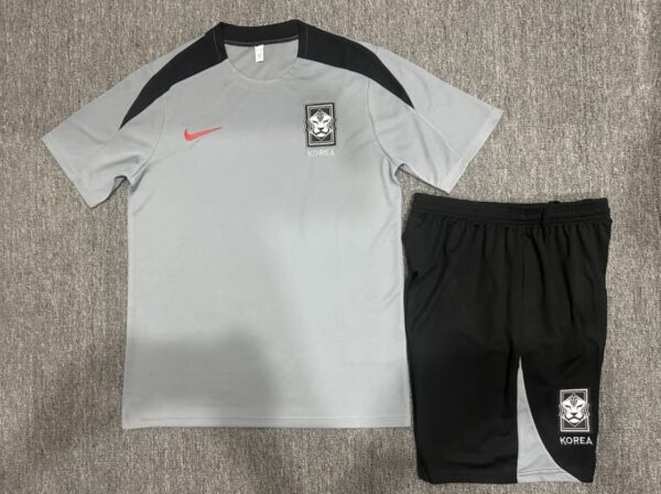 Korea 2024-25 Grey Short Sleeve Kids Training Kit - Image 2