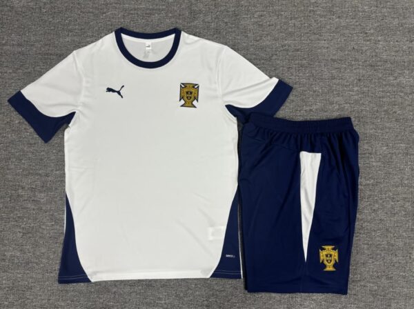 Portugal 2025-26 White Short Sleeve Kids Training Kit - Image 2