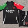 Arsenal 2024-25 Black Short Sleeve Kids Training Kit - Image 2