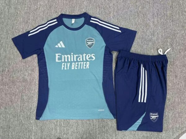 Arsenal 2025-26 Green Short Sleeve Kids Training Kit - Image 2