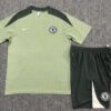 Chelsea 2025-26 Light Green Short Sleeve Kids Training Kit - Image 2