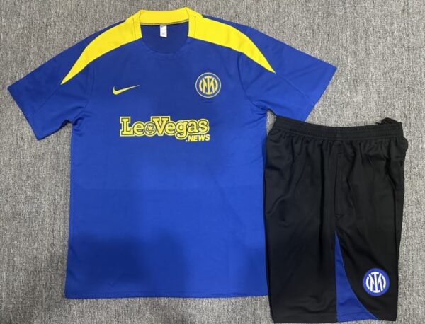 Inter Milan 2024-25 Rainbow Blue Short Sleeve Kids Training Kit - Image 2