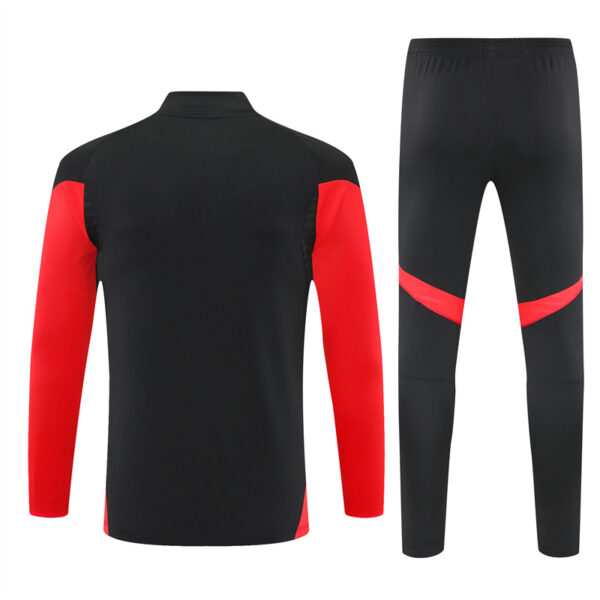 Bayern Munich 2025-26 Black Half Zip Long Sleeve Training Kit - Image 2